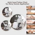 White 3-motor Electric Facial Bed Massage Table Salon Beauty Spa Tattoo Chair