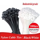 1000pcs Cable Ties 8  12  Heavy Duty Nylon Wire Zip Ties Uv Resistant Wrap Strap