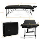 84 l Portable Massage Table Adjustable Facial Salon Spa Bed W  Carry Case Black