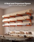 Vevor Lumber Rack 3-tier 4-pack 220 Lbs Welded Wall-mounted Wood Pipe Storage