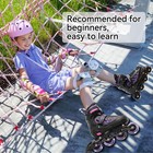 Juego De Patines Para Ni   as Ruedas En Linea Rosado Inline Roller Skates Negro Us