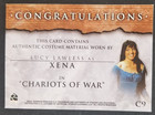 Xena Warrior Lucy Lawless Costume Material Card  c9  nm 