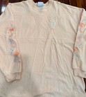 Disneyland Resort Peach Velour Flowers Spirit Jersey - Xxl - Stained