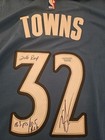 Karl Anthony Towns Timberwolves Knicks Signed Inscribed Roy Jersey Kat Coa 2016