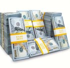 Fake Bank Games Play Money Kids Cash Paper 100 Pcs 100 Dollar Bills     