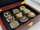 Chicago Bulls Michael Jordan Championship 9 Ring Set  W  Case Unc Dream Team Hof