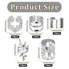 Molain 50 Pcs Silver Dreadlock Beads Locs Accessories Jewelry For Braids Hair   