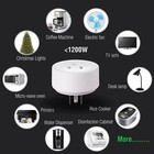 Wireless Outlet Plug With Wall Switch 10a 1200w Remote Control For Household    5