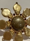 Vintage Replica Made In Italy Carbochan Crystal Pin Brooch