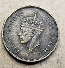 1949 Hong Kong 10 Ten Cents - Nickel Brass Coin - World Coin - British 