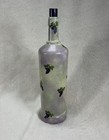 Decorative Glass Wine Bottle Paris Grapes Grapevine
