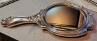 Vintage Antique Wallace Brothers Rose Vanity Mirror Art Nouveau Initials New