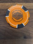 Bourbon Street Hd - Louisiana  black orange  Harley Davidson Poker Chip