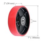 Pallet Jack Steering Wheels 7x2 Inch With Bearings Replacement Set Of 2 Pcs
