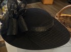 Vintage Sonni San Francisco Ladies Fascinator Statement Wide Brim Derby Hat