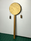 Authentic African Drum Hand Held Musical Instrument Made From Wood   Animal Hide