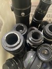 Lot Assorted Mount Manual Camera Lenses - Sell As Is