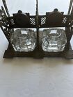 Antique Metal Inkwell  Victorian Double Inkstand  England 1890