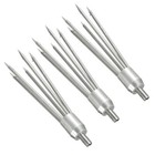 1 2 3 4pcs  5-prong Fish Frog Eel Salmon Barbed Stainless Spear Gig M8 Long Nut