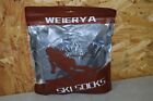 2 Pair Weierya Wool Ski Socks Gray blue Large