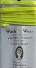 Vintage  1    In  Soufre Pistachio Velvet Ribbon Rayon 3 Yds  French Made  659 B40