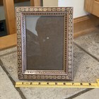 Handmade Vintage Persian Khatam Khatamkari Inlaid Wood Frame Intricate 