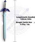The Legend Of Zelda 40  Link Plastic Master Sword Life Size Replica For Cosplay