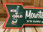 Mountain Dew Metal Sign Arrow Soda Bottle Vintage Style Wall Decor Bar Pub  Coke