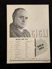 Beniamino Gigli 1947 Booking Ad Musical Performer Concert Tenor