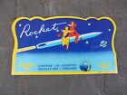 Vintage 50 s 60 s Rocket Silver gold Eye Sewing Needles  threader Rocket Ship