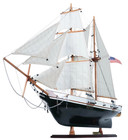 1847 Harvey Baltimore Clipper Wooden Model Tall Ship 35  Sailboat