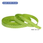 Grosgrain Ribbons 25 Yards 3 8 Inch Fresh Green With White Dots Decoration
