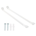 White Metal Support Brackets Closet Shelf Brackets For 12-inch Wire Shelving