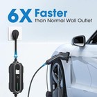 Workersbee Level 2 Ev Charger  110v-240v 32amp  Nema 14-50 Plug  25ft Extension