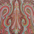 Antique Victorian Kashmiri Tapestry Paisley Shawl Tablecloth Coverlet Wool  1
