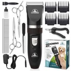 Pet Clippers Professional Heavy Duty Trimmer Dog Grooming Kit Thick Hair Shaver