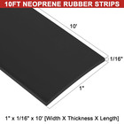 Adhesive Rubber Strips 1  Wide X 1 16 Thick X 10 Long Neoprene Rubber Sheets   