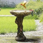 Decorative Concrete Birdbath For Birdwatching  Gardens  And Patios