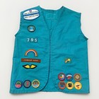 Vintage Girl Scout Vest And Patches 90   s Y2k Collector Item Arizona Girl Scouts