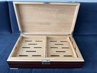 100   150 Cigar-spanish Cedar Humidor   exotic High-gloss Finish-hinged Lid-venttray