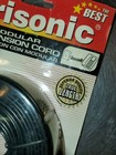 50  Ft Telephone Extension Cord Black Phone Cable Wire Line W  Connectors Black