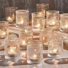 30 Pack Clear Glass Votive Candle Holders For Tealight Centerpieces Decor