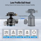 Sirui Friction Adjustable Low Gravity Ball Head Max Load 18kg  ks-20   Black