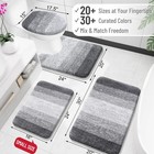 Olanly Bathroom Rugs Mat 30x20 Extra Soft Absorbent Microfiber Bath Rugs Rubber