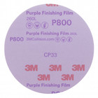 3m 30760 Purple Clean Sanding Hookit Disc  800 Grit  6 Inch 