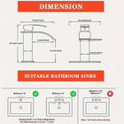 Yagatap Waterfall Bathroom Sink Faucet Basin Lavatory Single Handle Mixer Tap