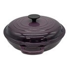 Le Creuset Shallow Casserole Braiser 26cm 2l 2 5 Qt Cassis Purple Cast Iron