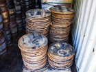 Raw Whiskey Barrel Head Reclaimed White Oak Bourbon Barrel Top Lid Diy Craft