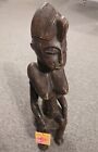   african    Carved Wood Seated Maternity Figure Senufo Ivory Coast Cote D ivoire