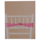 Wilton Elastic Color Bands With Fabric Rosette Wedding Decoration Bright Pink